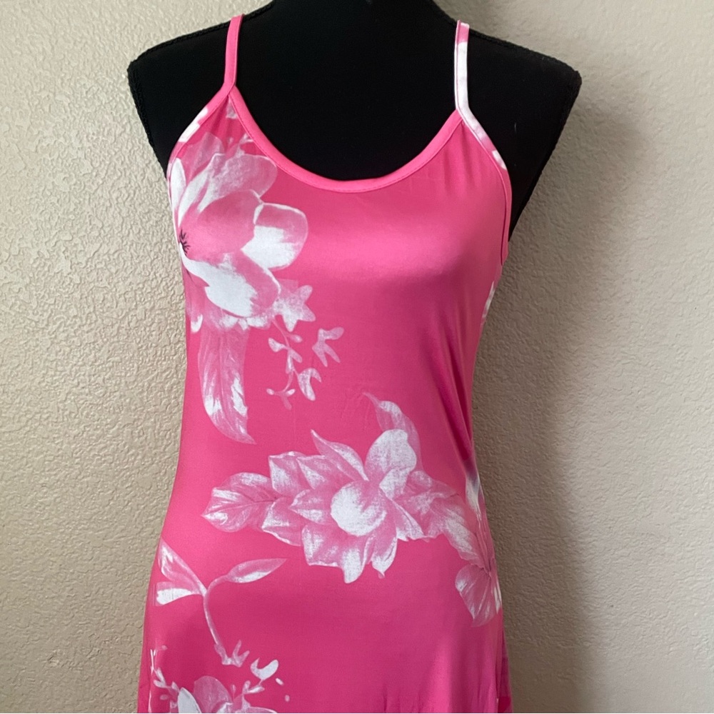 Pink floral dress